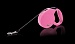 flexi Classic Basic Mini - cord leash (поводок-рулетка для собак и кошек) (шнур 3м, 8 кг, цвет: розовый)