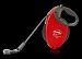 flexi Giant Professional - tape leash (поводок-рулетка для собак и кошек) (лента 10м, 50 кг, цвет: красный)